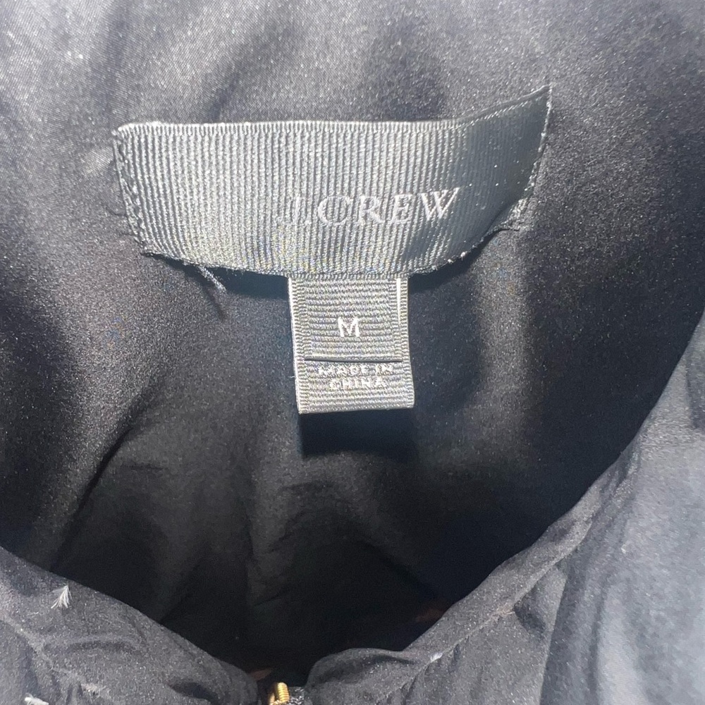 J Crew Black Quilted Vest - Picture 3 of 3